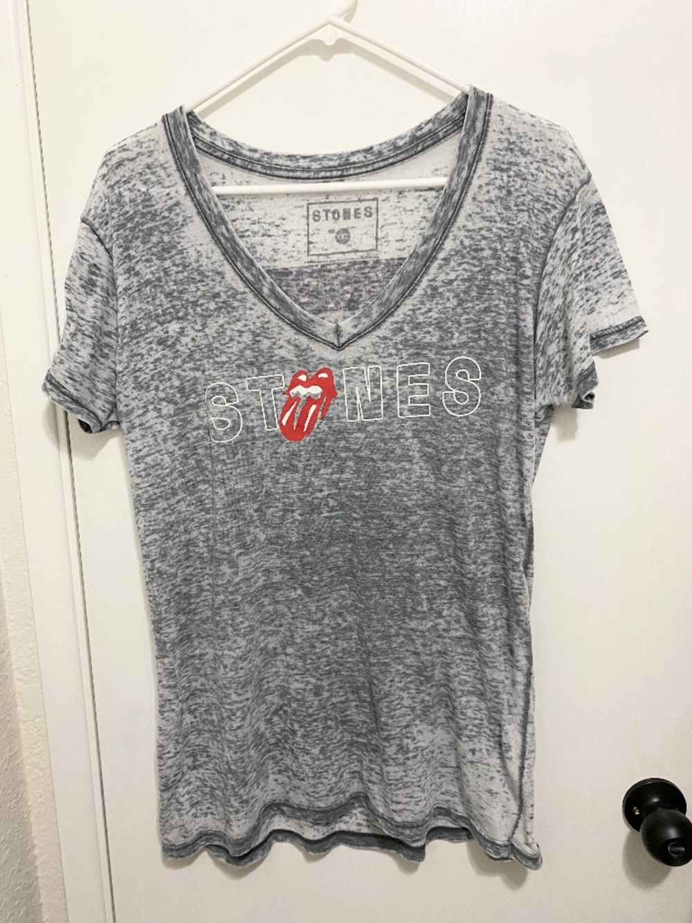 Rolling Stones Size XL Women Gray Concert T-Shirt